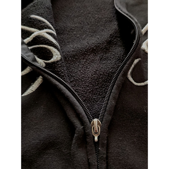 Harley Davidson Zip Up Hoodie Women's XL Hooded Biker Motorcycle Sweatshirt - Picture 4 of 7